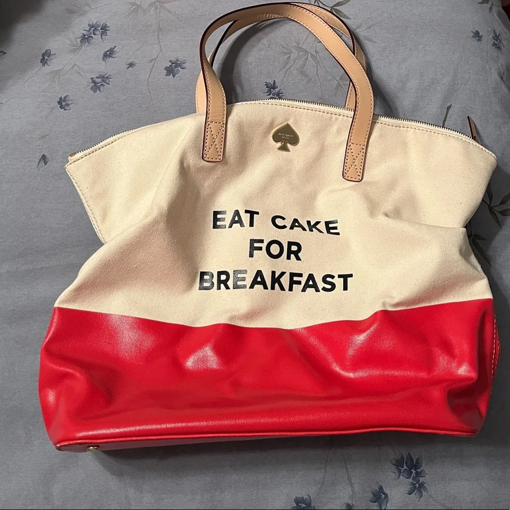 Kate Spade Eat Cake For Breakfast Tote Bag Purse